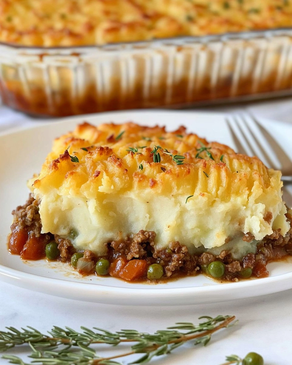 Easy Shepherd’s Pie with Cheesy Mashed Potato Topping