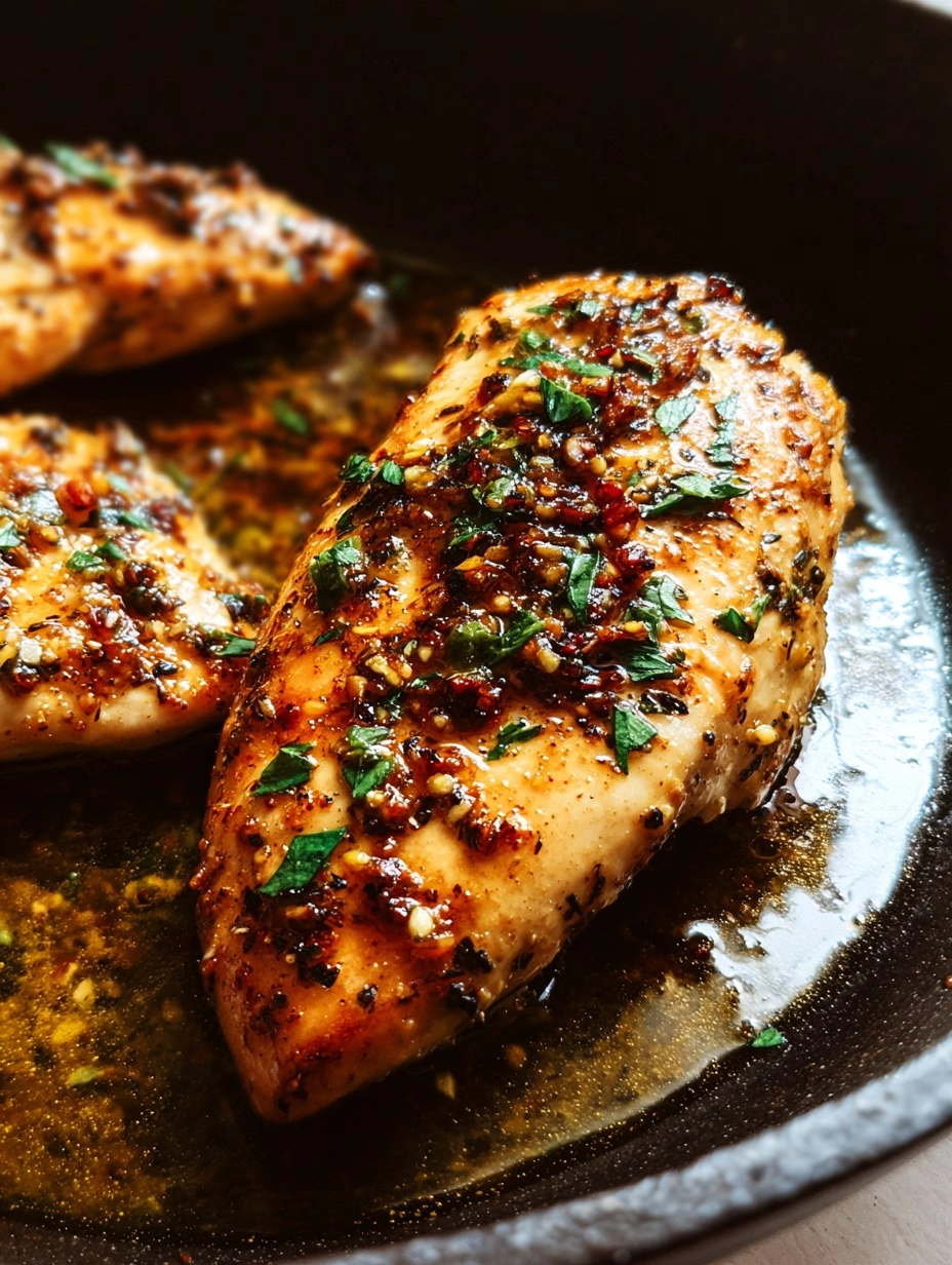 Garlic Butter Baked Chicken Breast 