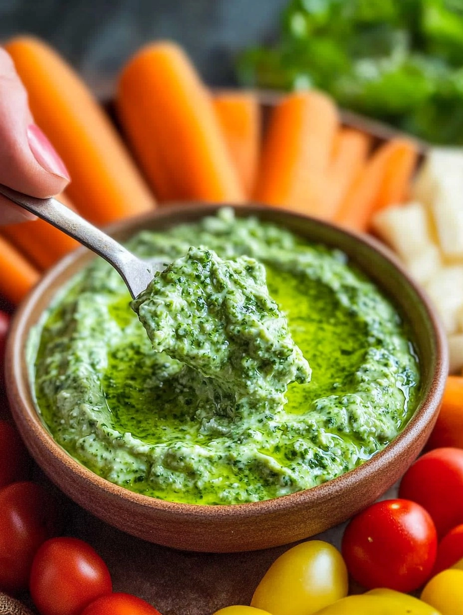 Green Goddess Yogurt Dip with Veggie Platter