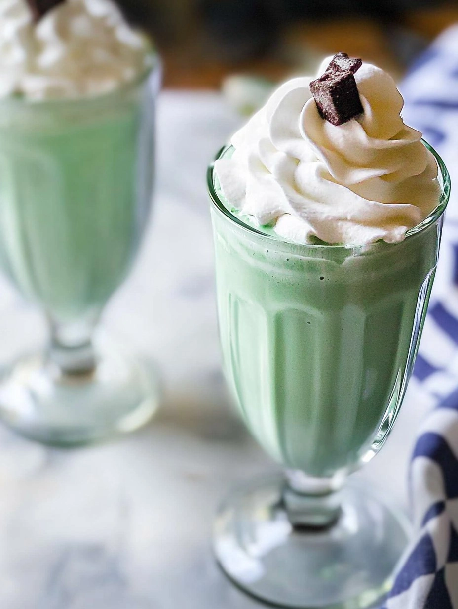 Homemade Shamrock Shakes