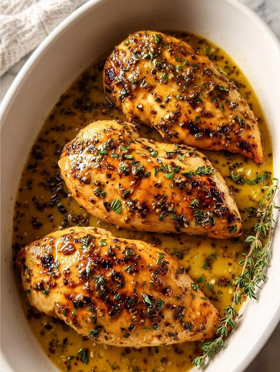 Honey Dijon Garlic Chicken Breasts | Easy Dinner idea