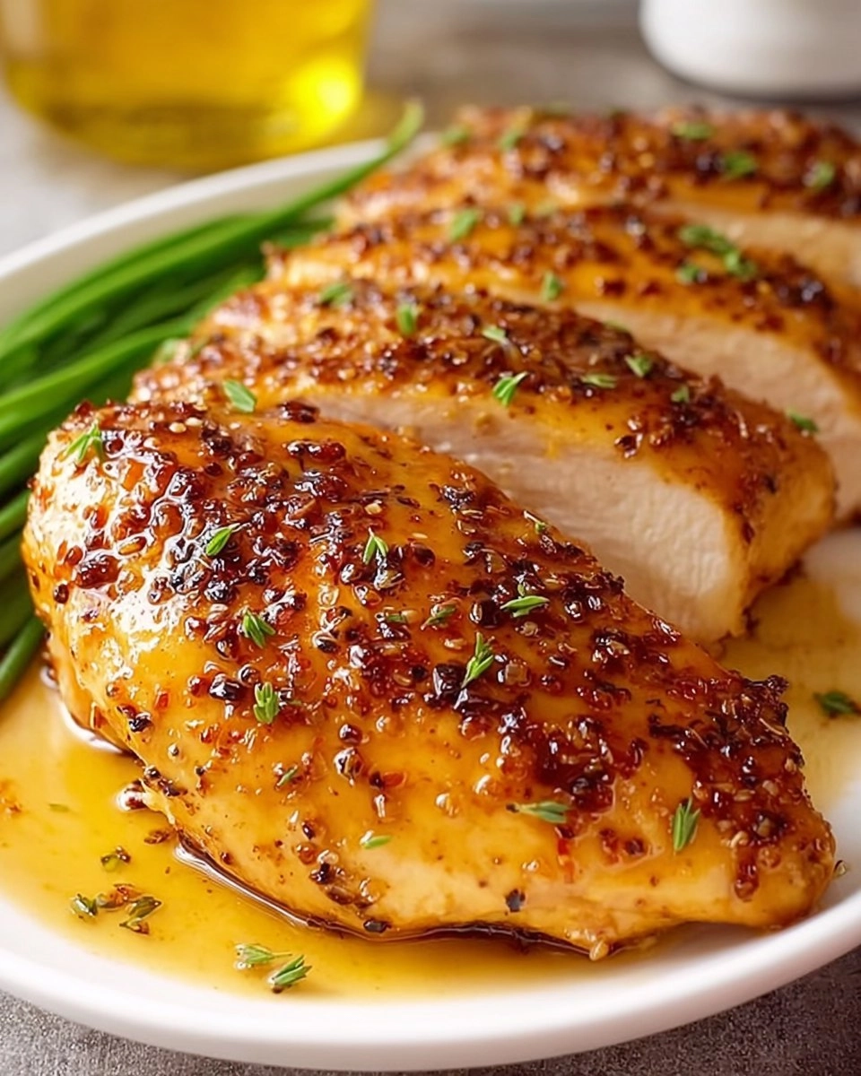 Honey Dijon Garlic Chicken Breasts | Easy Dinner idea