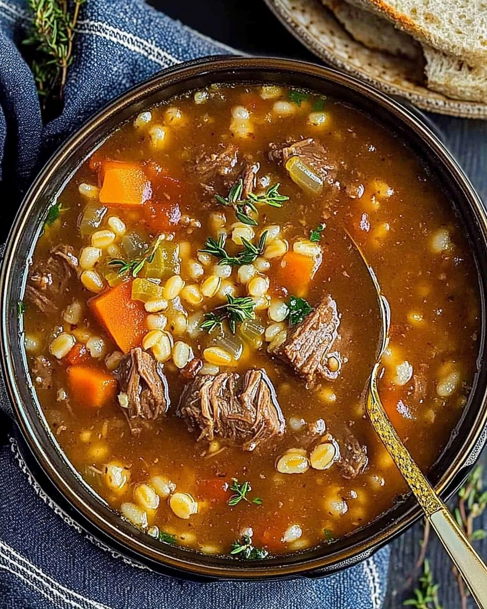 Instant Pot Beef & Barley Soup (Hearty and Freezer-Friendly)