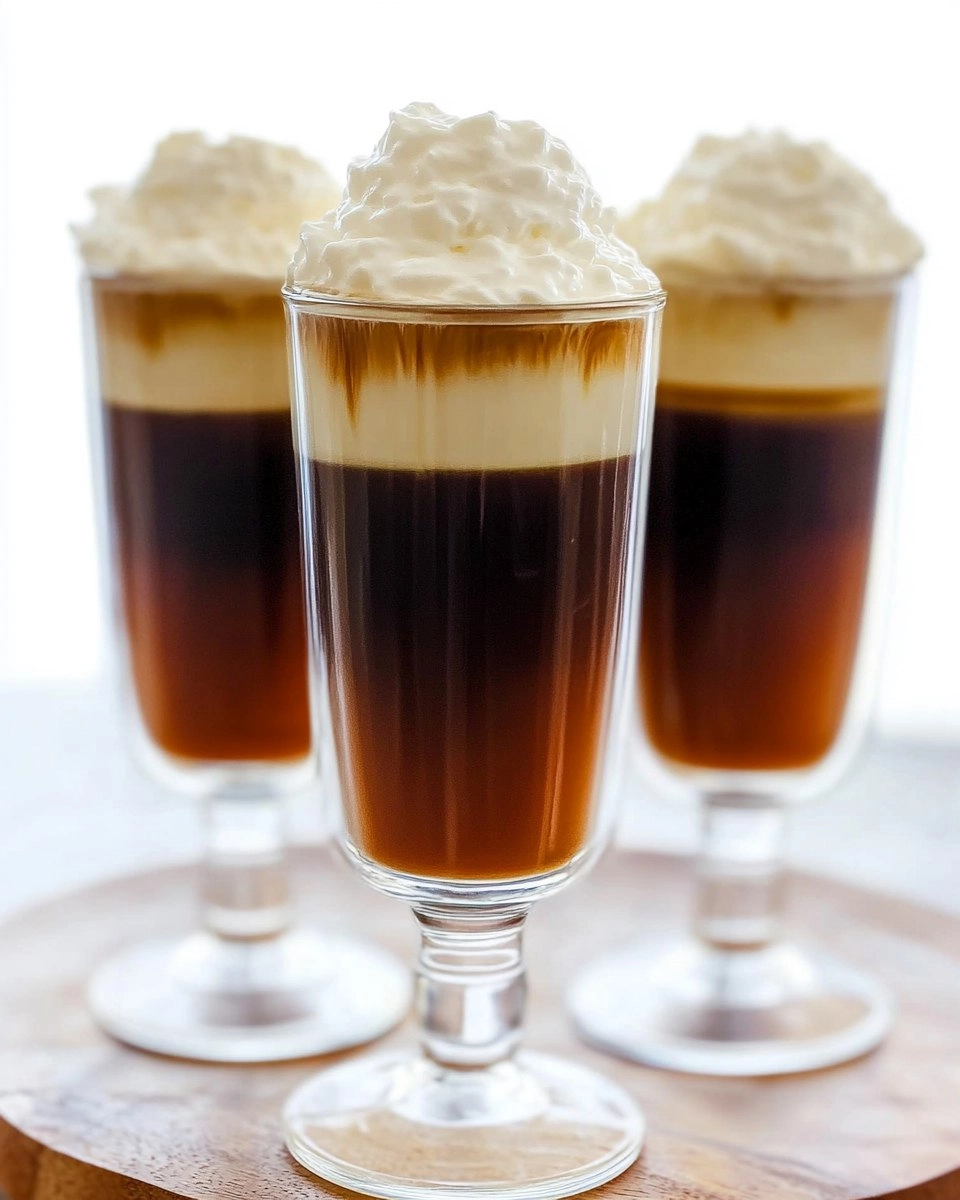 Irish Coffee with Whipped Cream (Hot or Iced Version)
