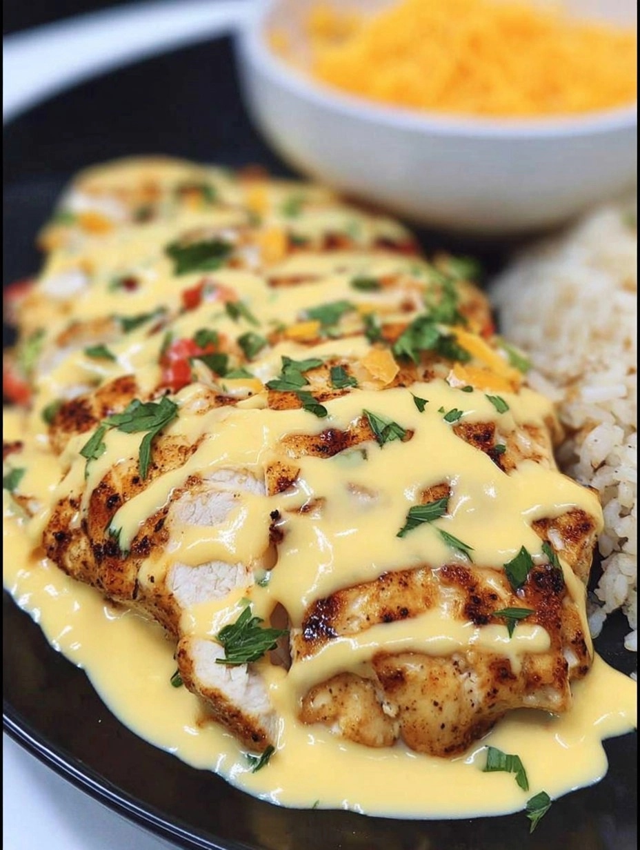 Mexican Chicken with Cheese Sauce