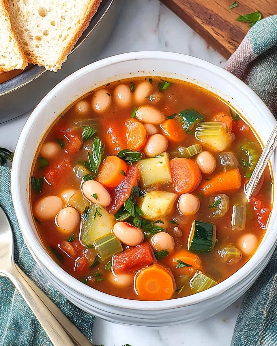 Minestrone Soup | Easy Vegetable and Bean Soup