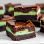 Mint-Chocolate-Brownies-Easy-St-Patricks-Day-Fudgy-Brownies-Recipe