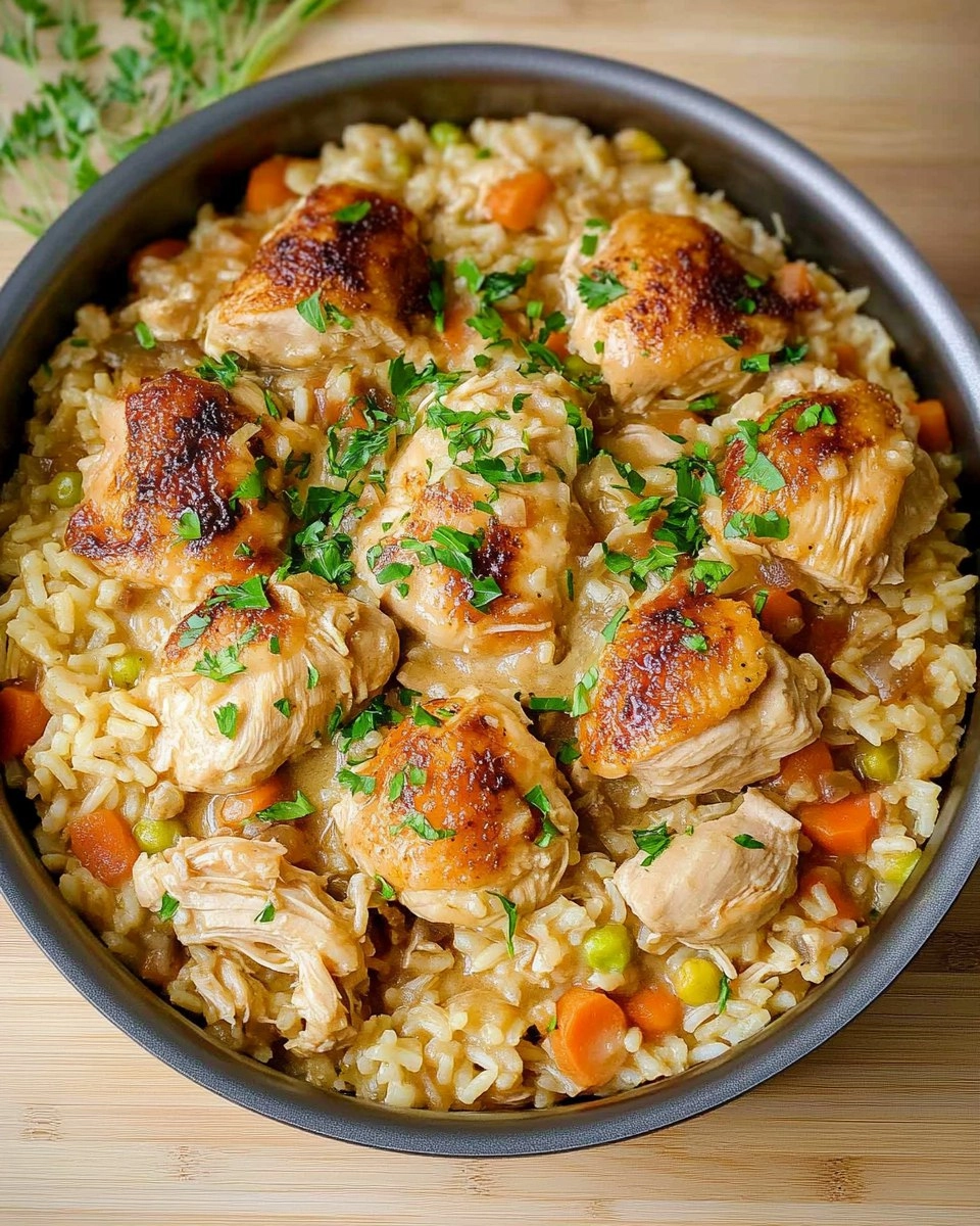 One Pot Chicken and Rice | Creamy Comfort Meal