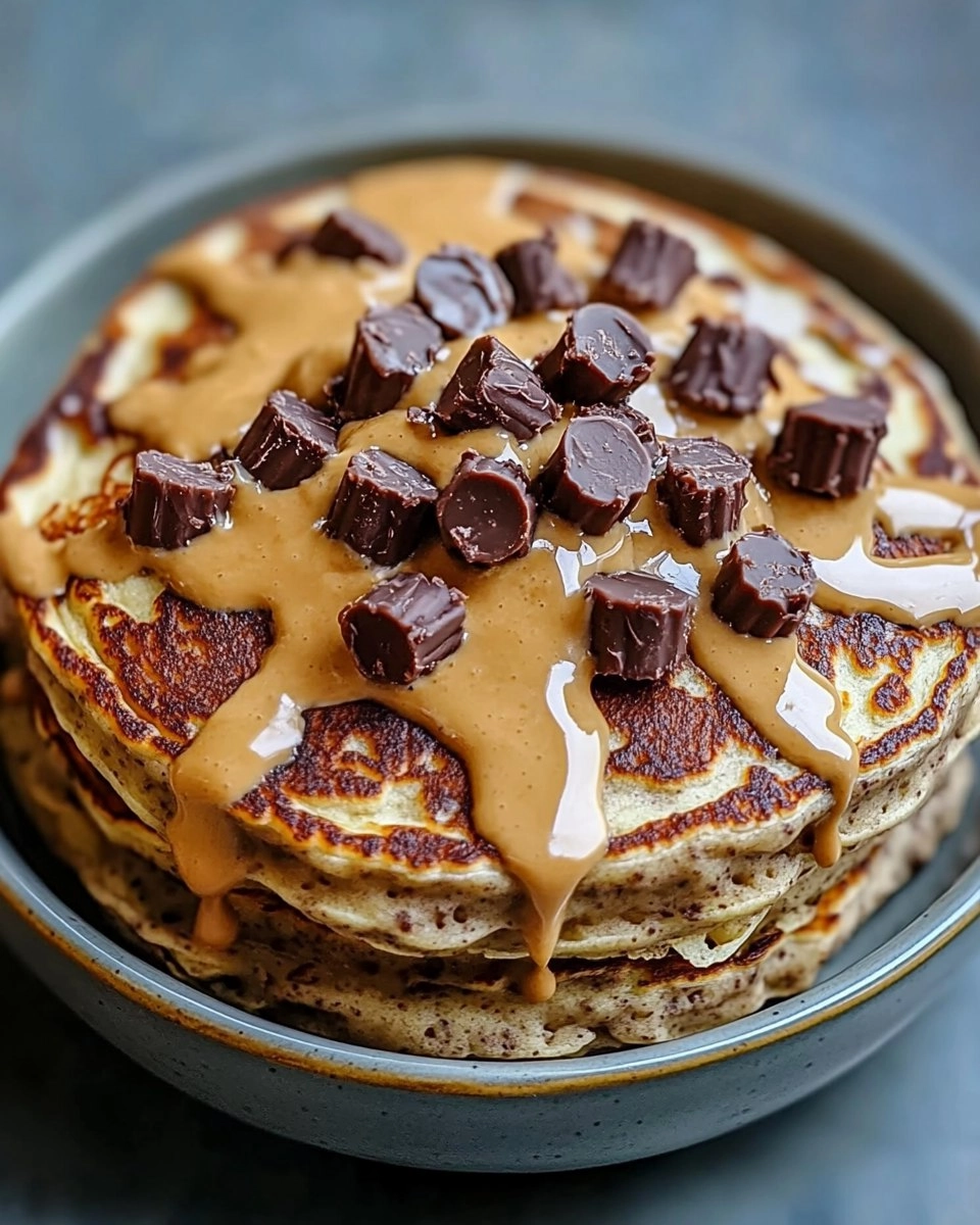 Peanut Butter Cup Protein Pancake Bowl