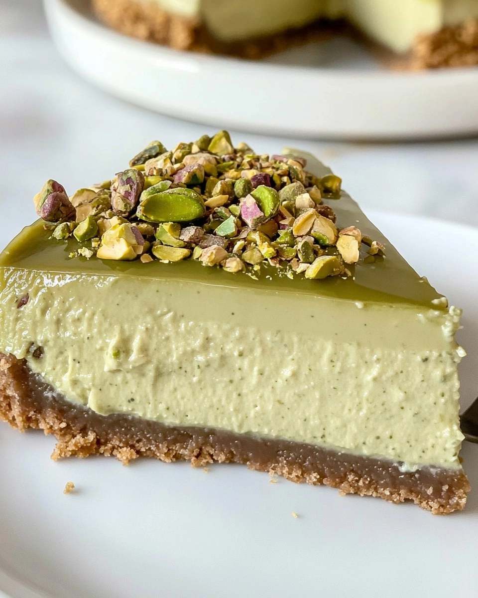 Pistachio Cheesecake | Easy No-Bake Green Dessert