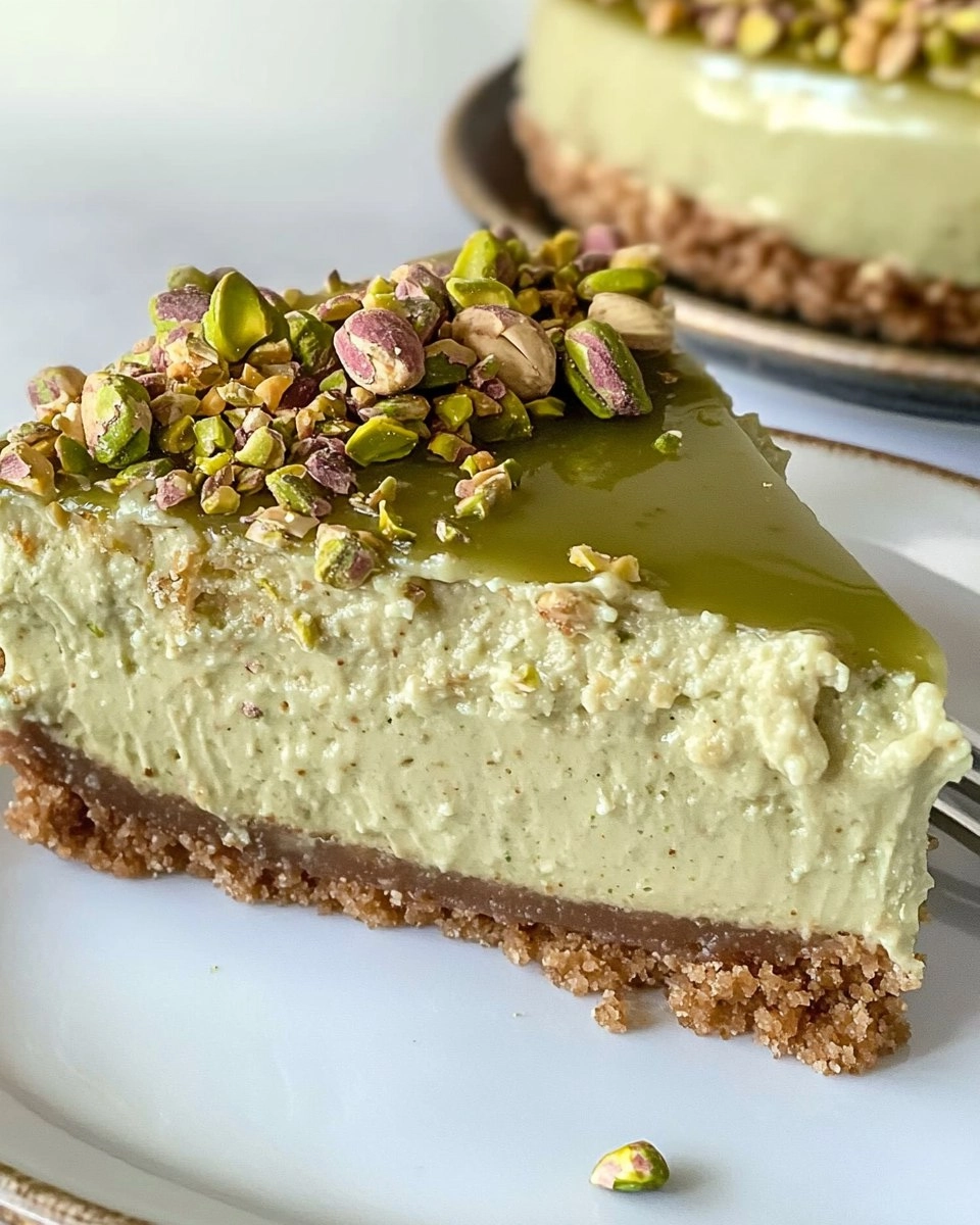 Pistachio Cheesecake | Easy No-Bake Green Dessert