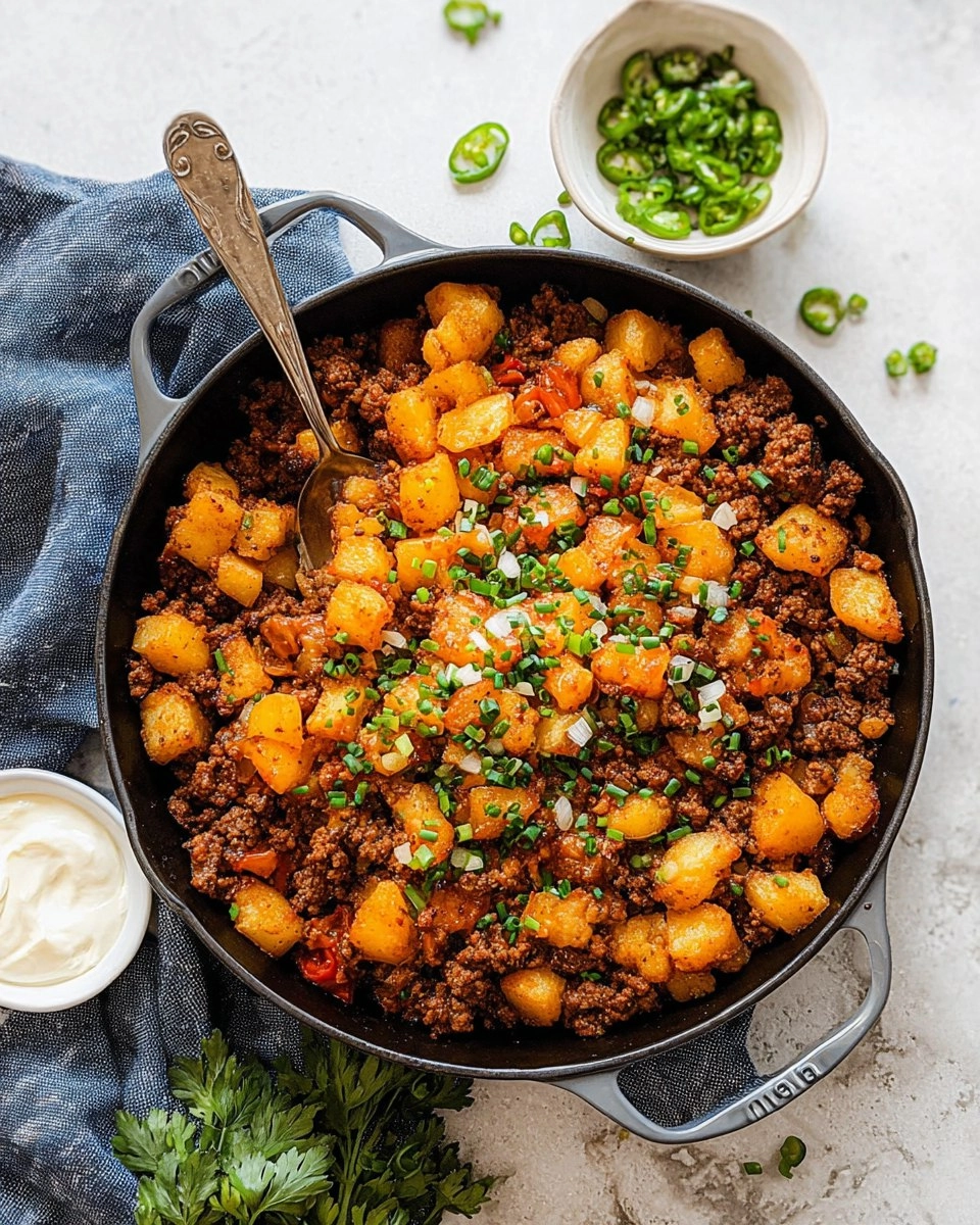 Quick Ground Beef and Potatoes