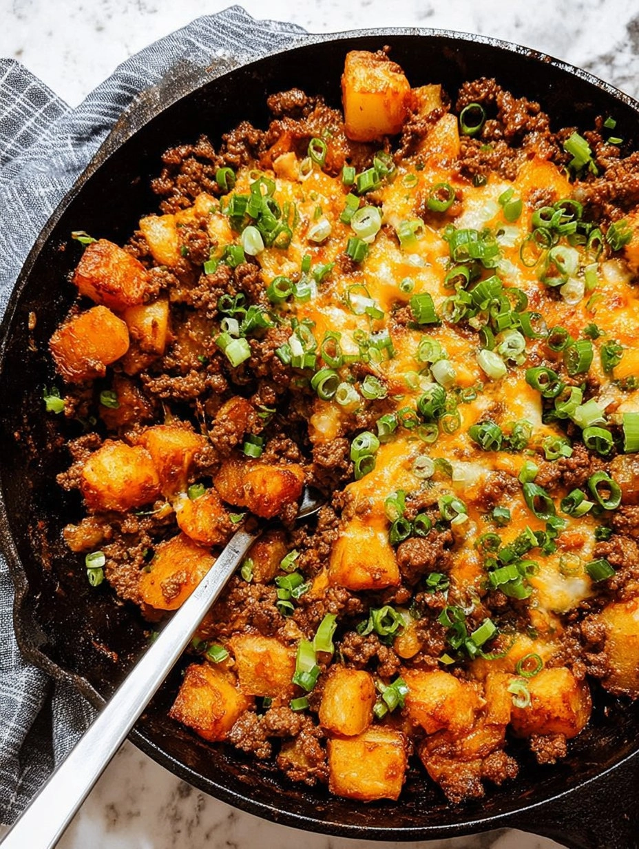 Quick Ground Beef and Potatoes