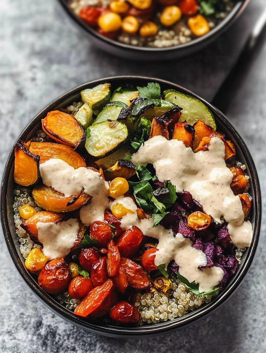 Quinoa Buddha Bowl | Healthy Grain Bowl with Roasted Veggies