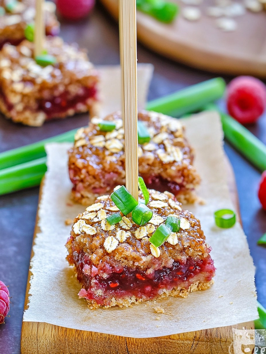 Raspberry Oat Bars
