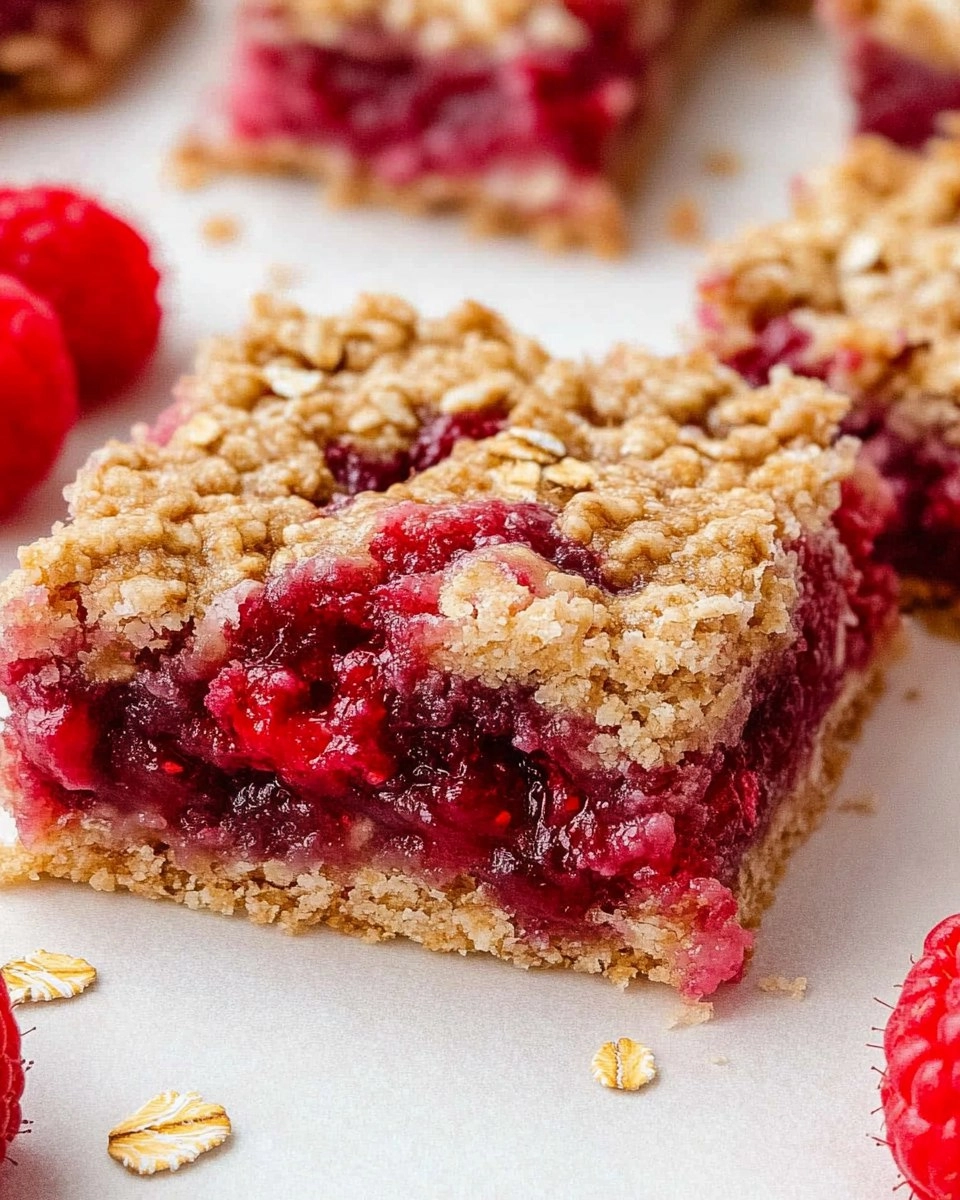 Raspberry Oat Bars