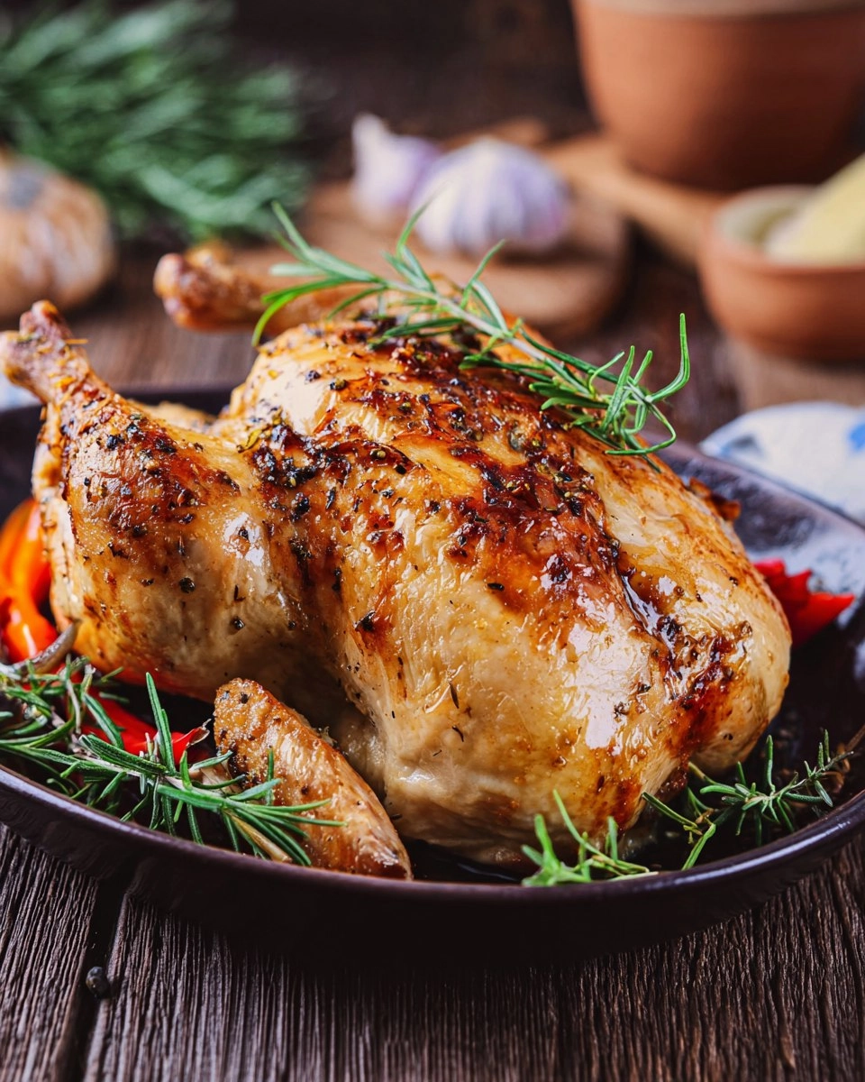 Roasted Garlic & Herb Whole Chicken (Sunday Dinner)