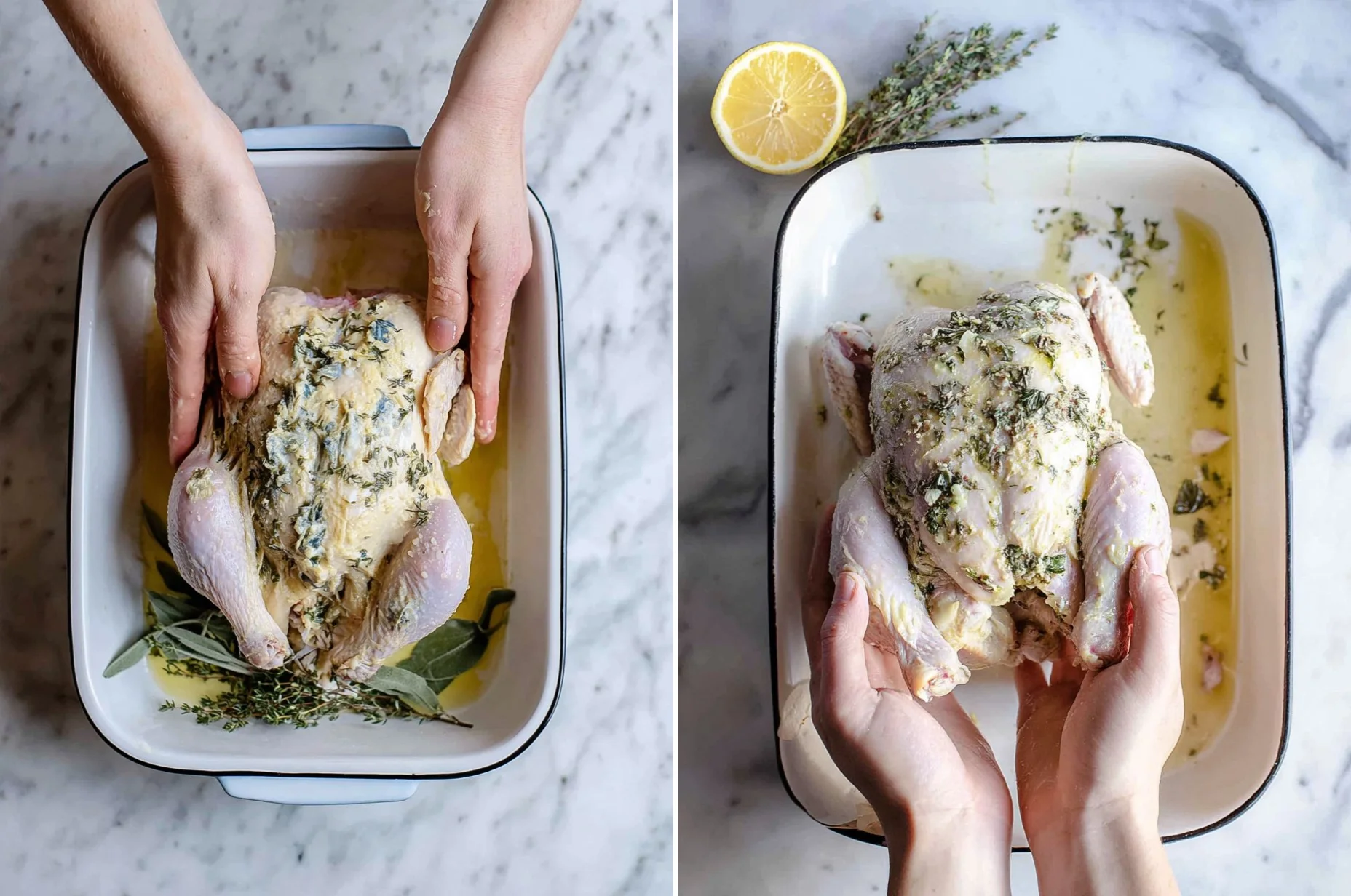 Roasted Garlic & Herb Whole Chicken (Sunday Dinner)