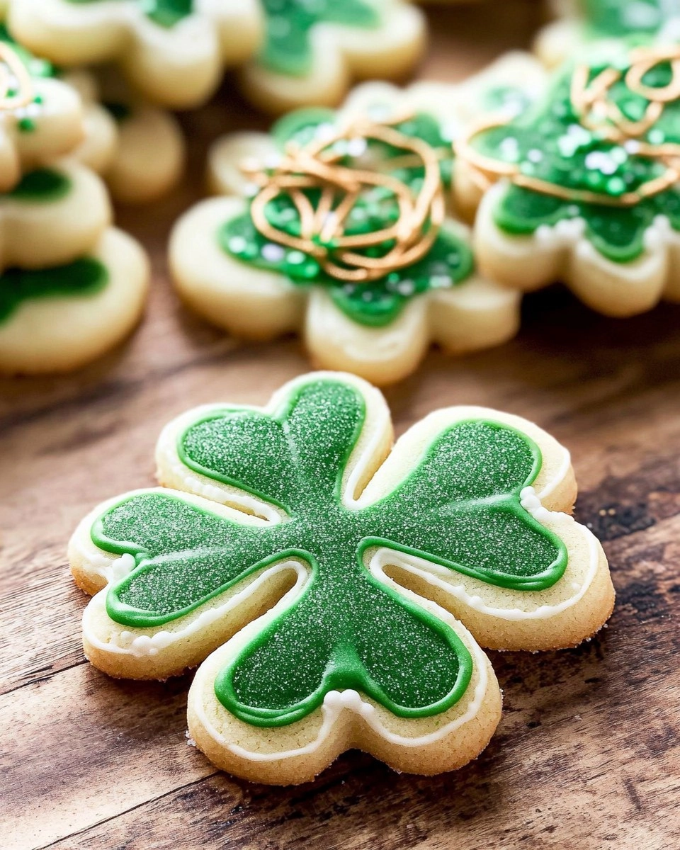 Shamrock Sugar Cookies | Decorated St Patrick's Day Cookies