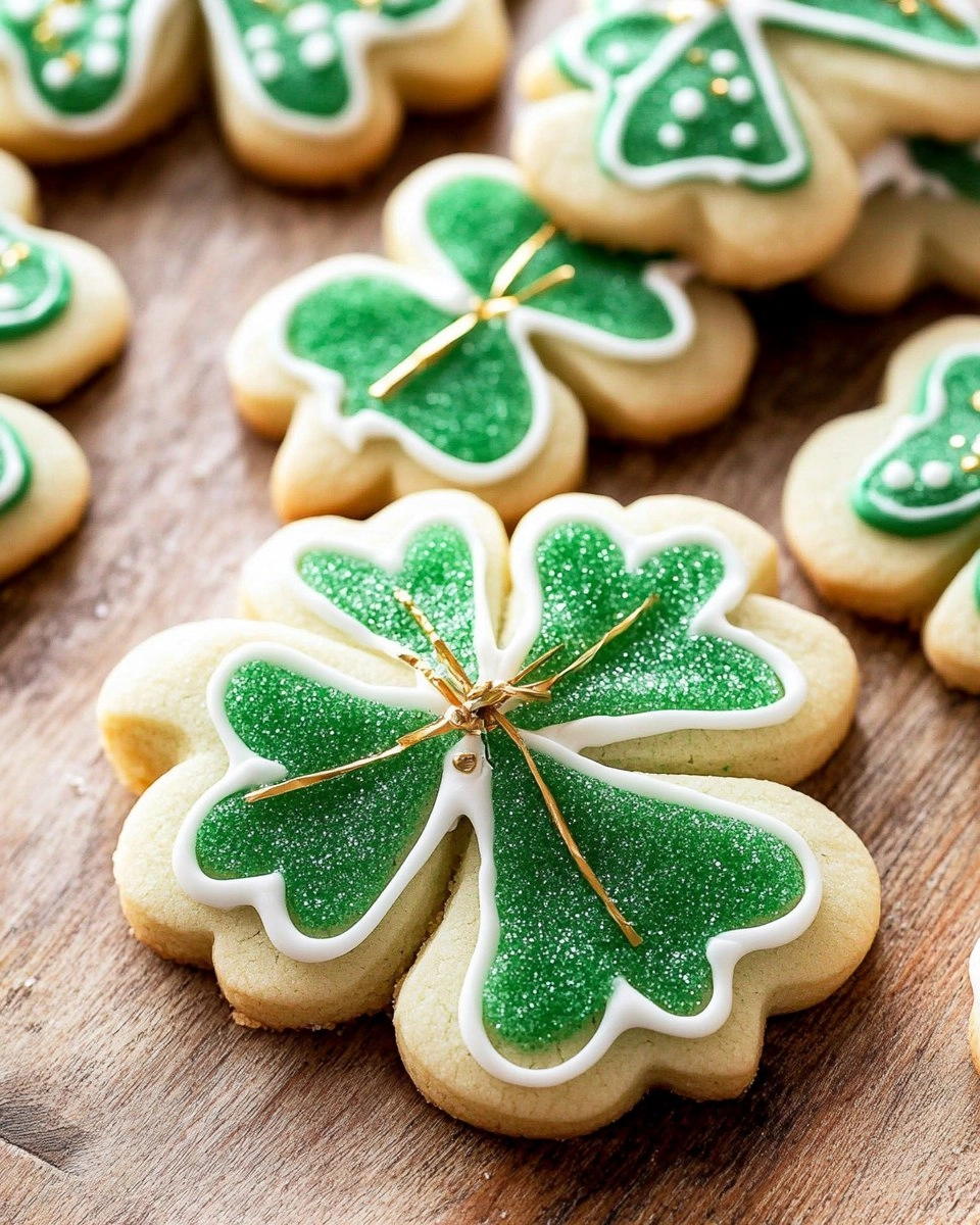 Shamrock Sugar Cookies | Decorated St Patrick's Day Cookies