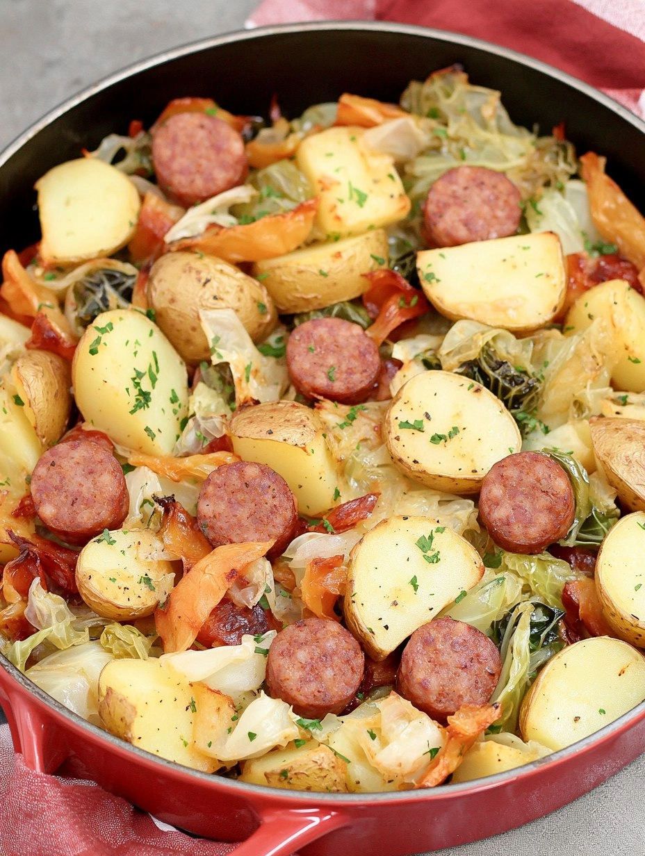 Sheet-Pan Sausage, Cabbage & Potatoes (Easy Weeknight Dinner)