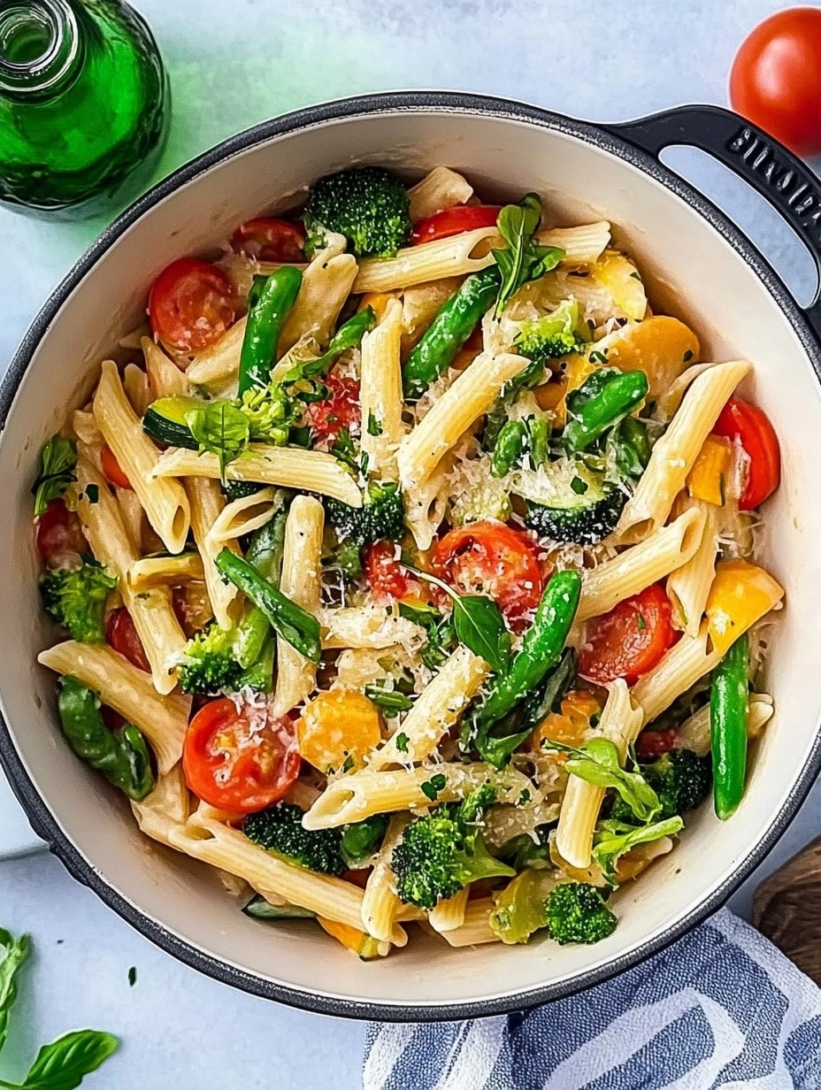 Spring Pasta Primavera | Fresh Vegetable Pasta with Light Sauce