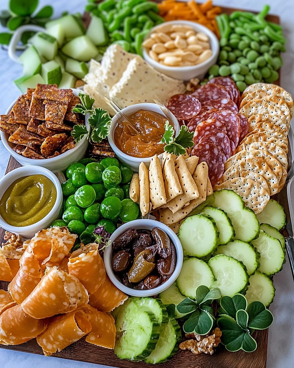 St Patrick's Day Charcuterie Board | Easy Snack Platter