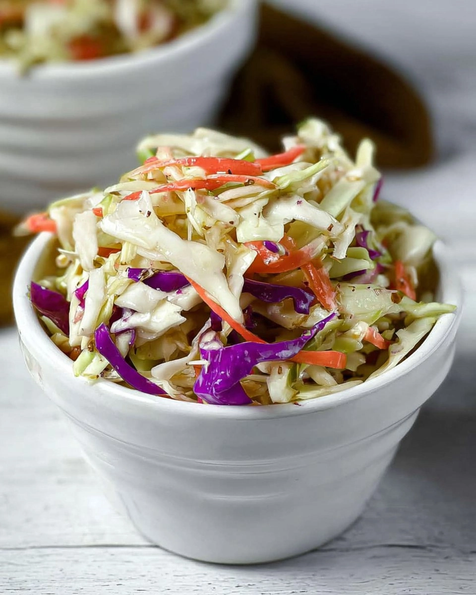Tangy Vinegar Coleslaw (No Mayo, Summer-Ready)