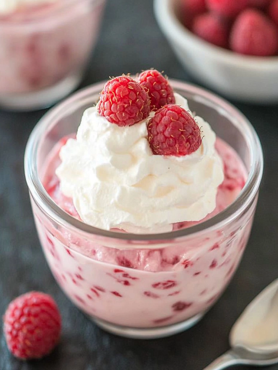 White Chocolate Raspberry Mousse
