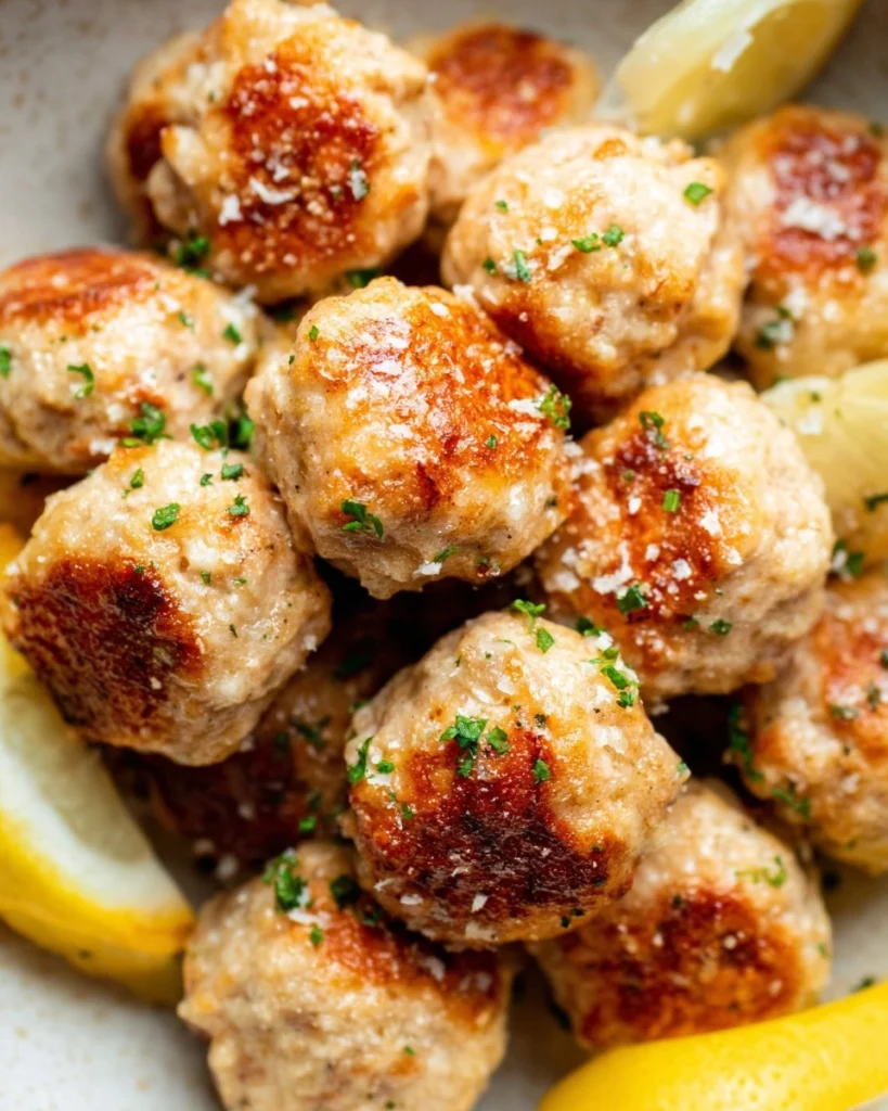30-Minute-Baked-Lemon-Chicken-Meatballs-Recipe