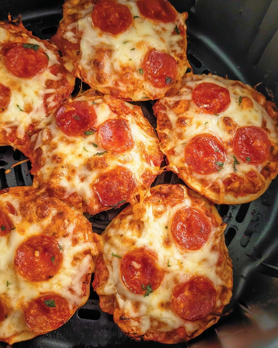 Air Fryer Bagel Pizza