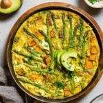Asparagus-Frittata-with-Goat-Cheese-Sweet-Potatoes-Recipe