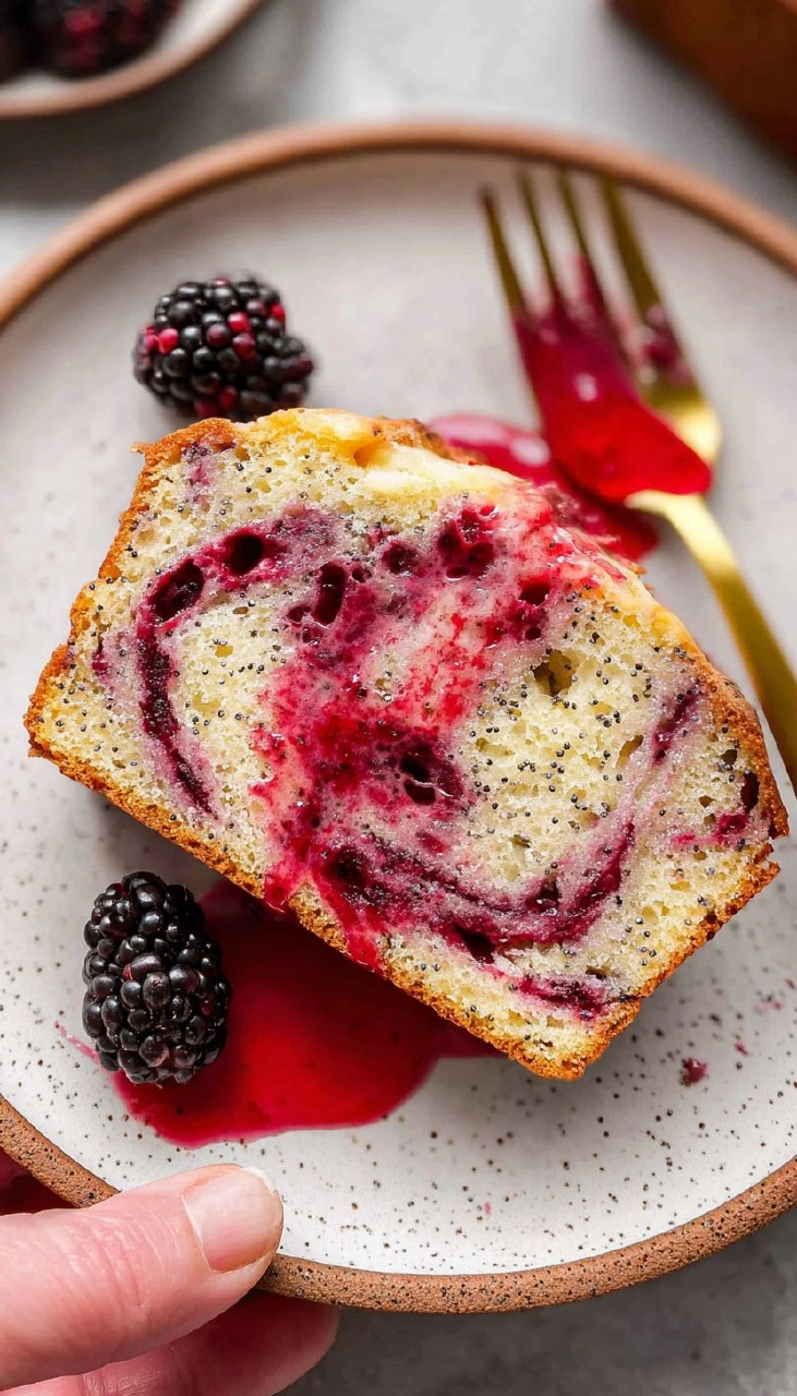 Blackberry Lemon Poppy Seed Loaf
