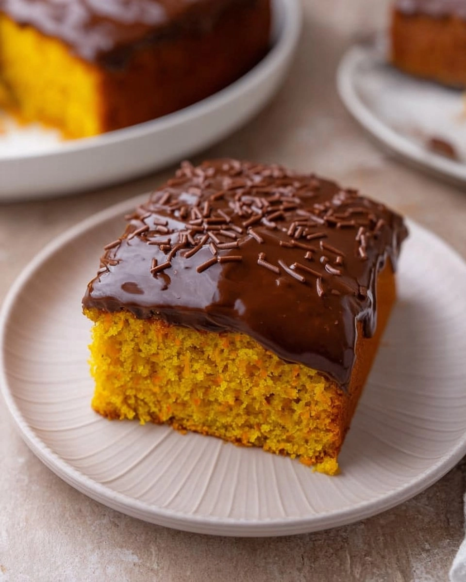 Brazilian Carrot Cake with Chocolate Glaze 124 Brazilian Carrot Cake with Chocolate Glaze