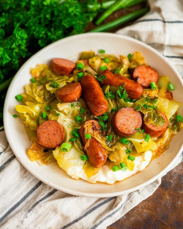 Cabbage-and-Sausage-Skillet-Recipe