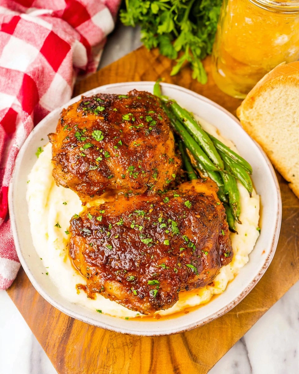 Crockpot Carolina Gold Bbq Chicken Thighs