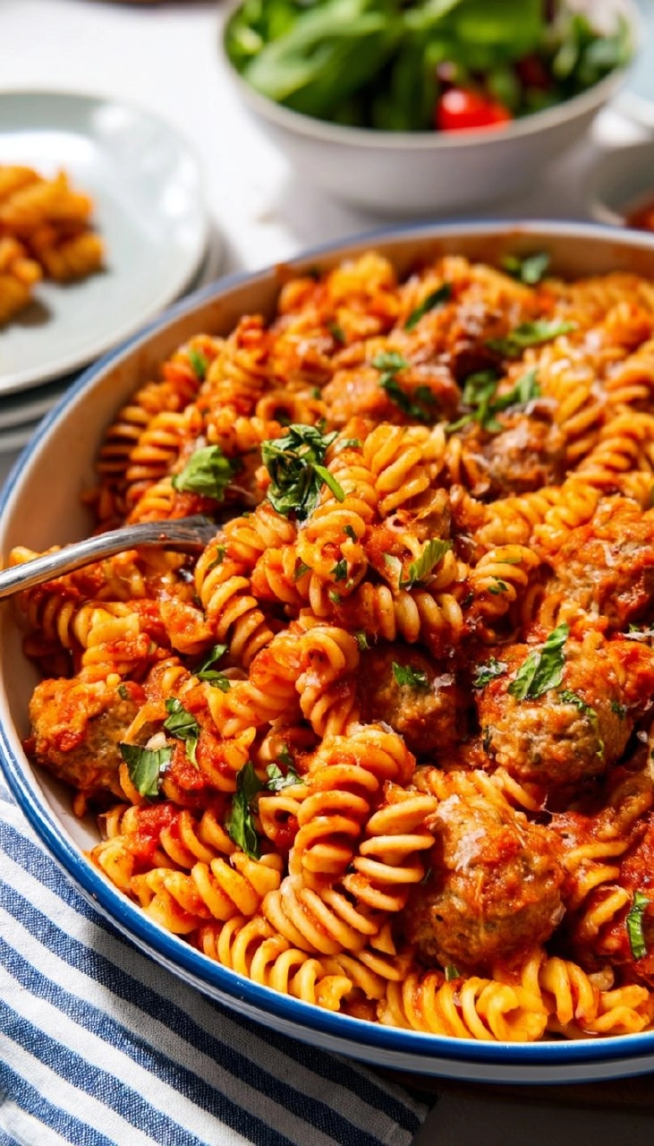 Dump and Bake Meatball Casserole