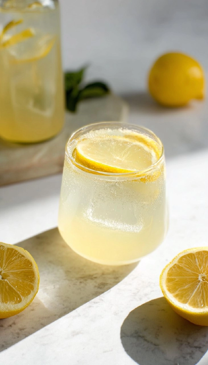 Easy Sparkling Lemonade Mocktail