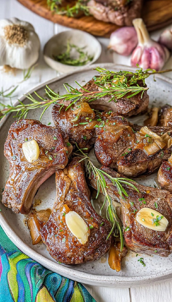 Garlic Butter Lamb Chops