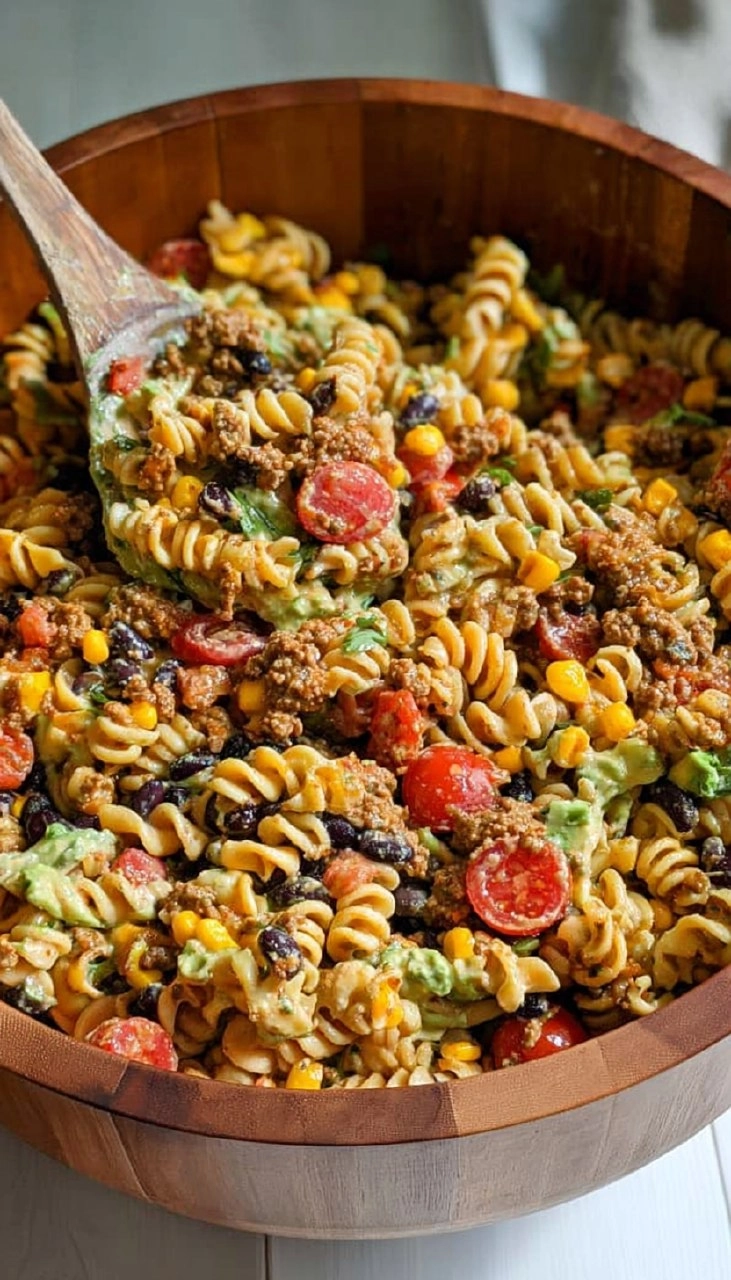 Healthy Taco Pasta Salad (Meal-Prep Friendly) 130 Healthy Taco Pasta Salad (Meal-Prep Friendly)