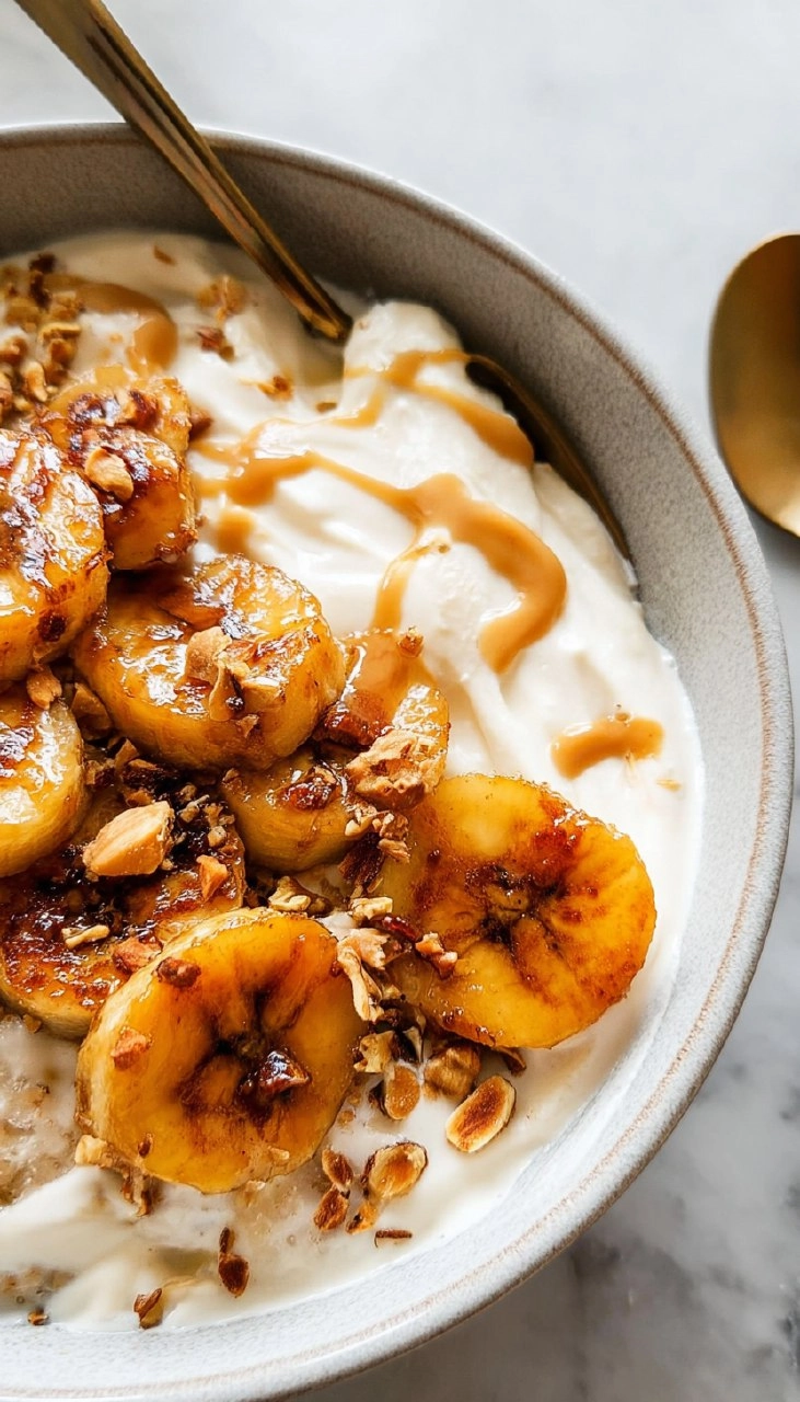 High-Protein Caramelized Banana Yogurt Bowl 82 High-Protein Caramelized Banana Yogurt Bowl