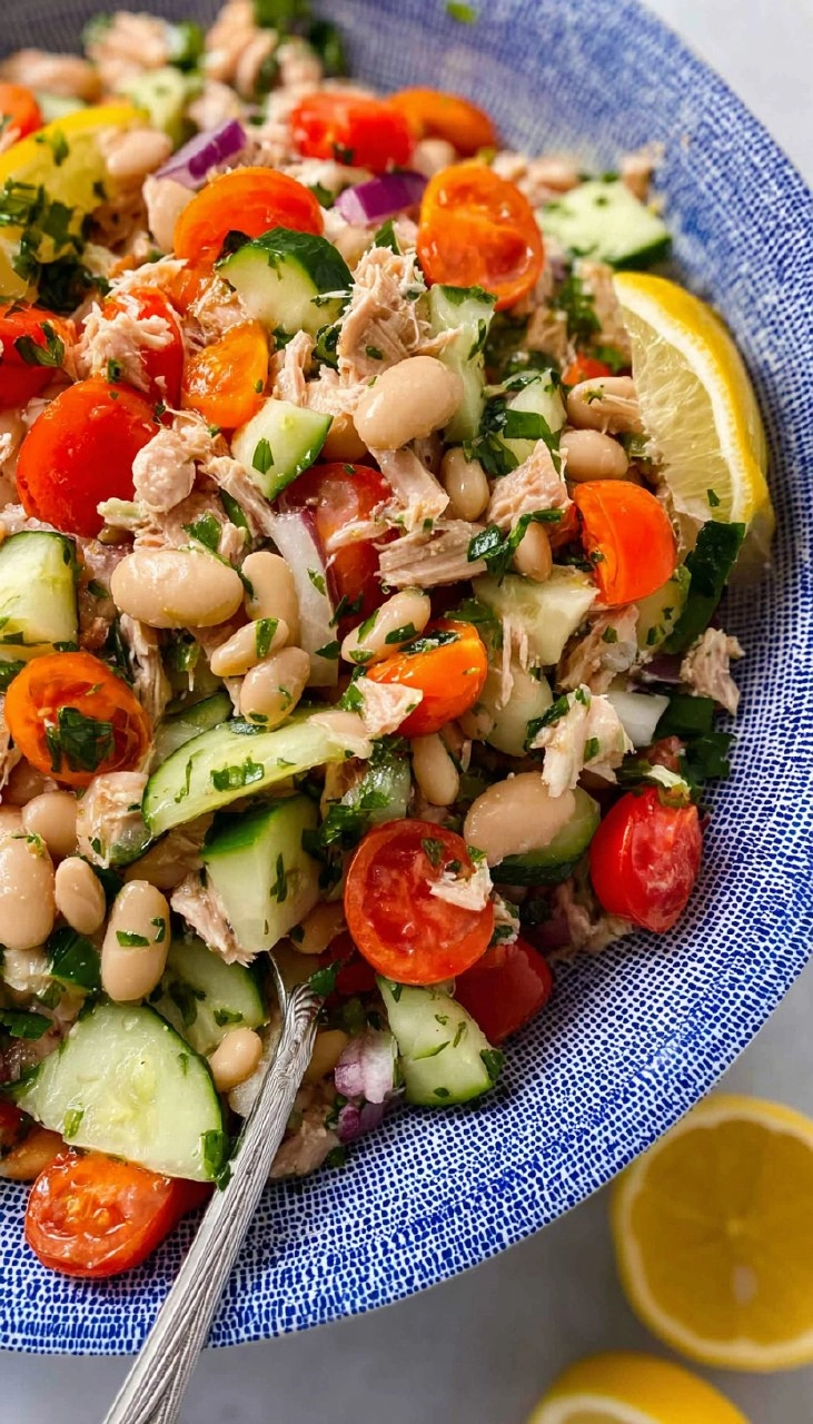 Mediterranean White Bean Tuna Salad 95 Mediterranean White Bean Tuna Salad