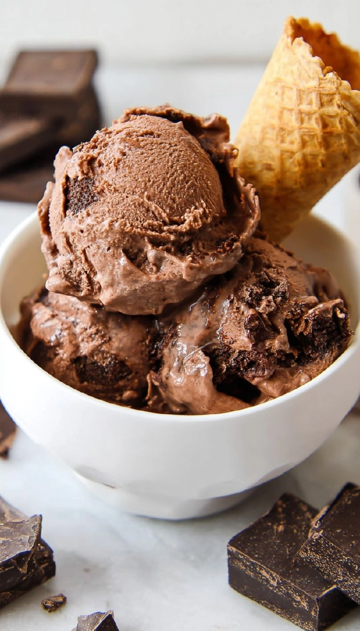 No Churn Chocolate Fudge Brownie Ice Cream 75 No Churn Chocolate Fudge Brownie Ice Cream