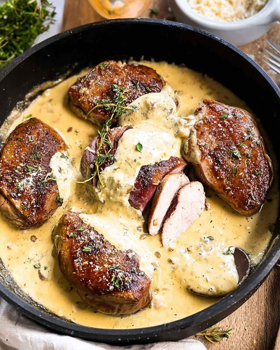 Pan-Seared Pheasant with Creamy Dijon Mustard Sauce