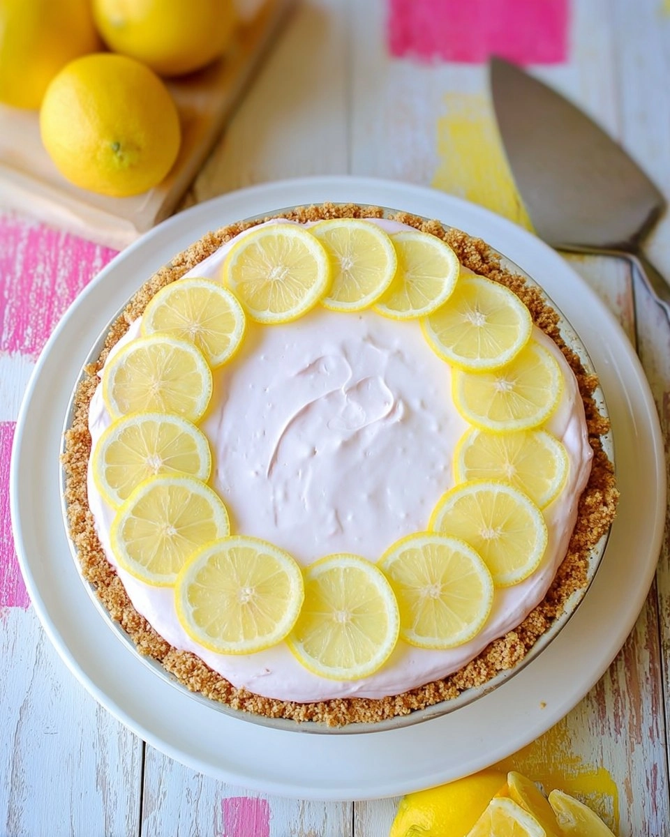 Pink Lemonade No-Bake Pie