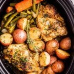 Slow Cooker Garlic Butter Chicken and Vegetables 93 Slow-Cooker-Garlic-Butter-Chicken-and-Vegetables-Recipe