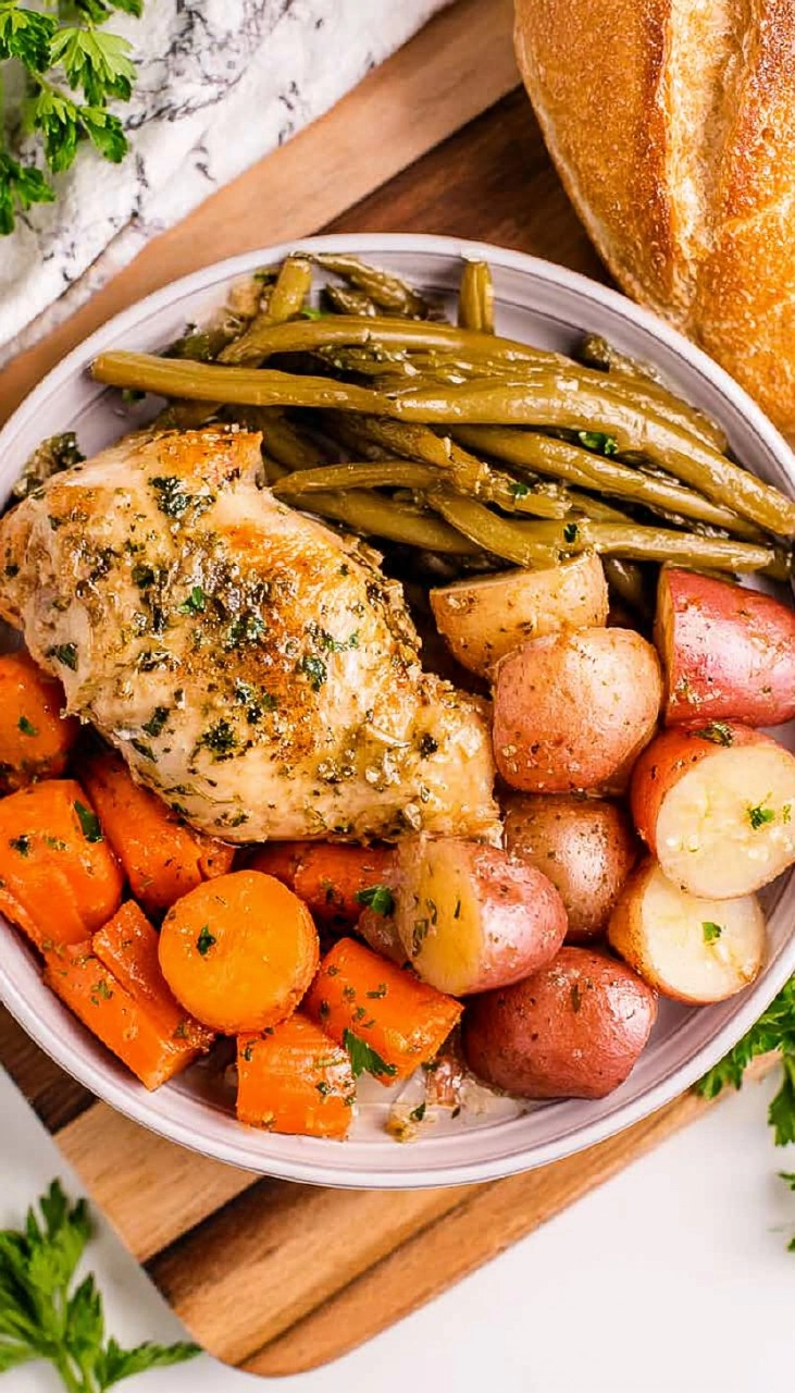 Slow Cooker Garlic Butter Chicken and Vegetables 92 Slow Cooker Garlic Butter Chicken and Vegetables