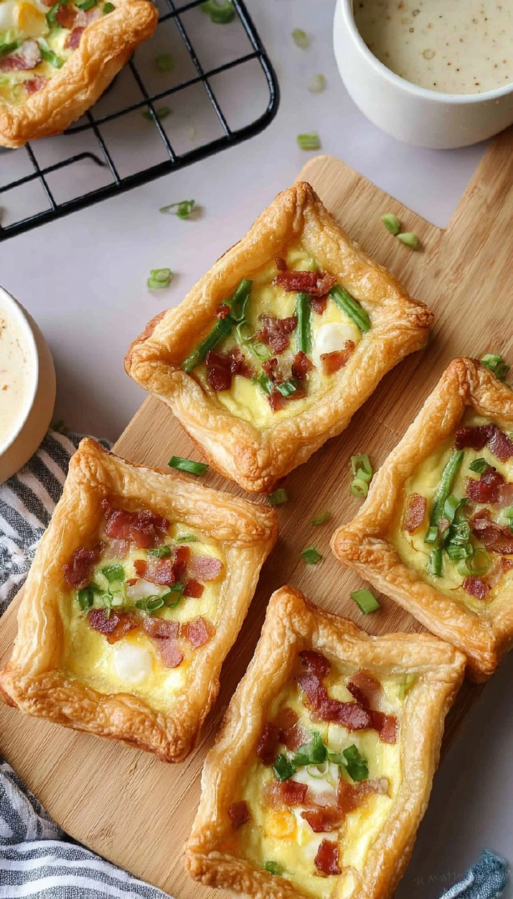Spring Brunch Puff Pastry Egg Tarts