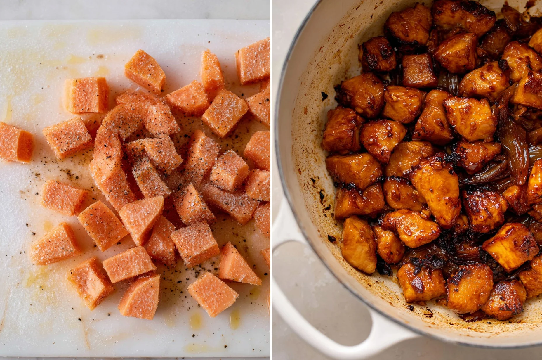 Sticky Orange Salmon Bowls.