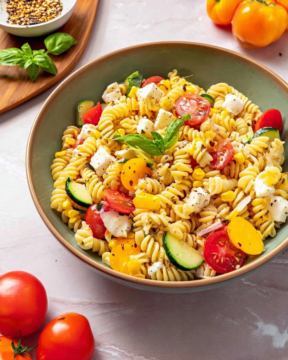 Summer Pasta Salad with White Balsamic Vinaigrette 89 Summer Pasta Salad with White Balsamic Vinaigrette